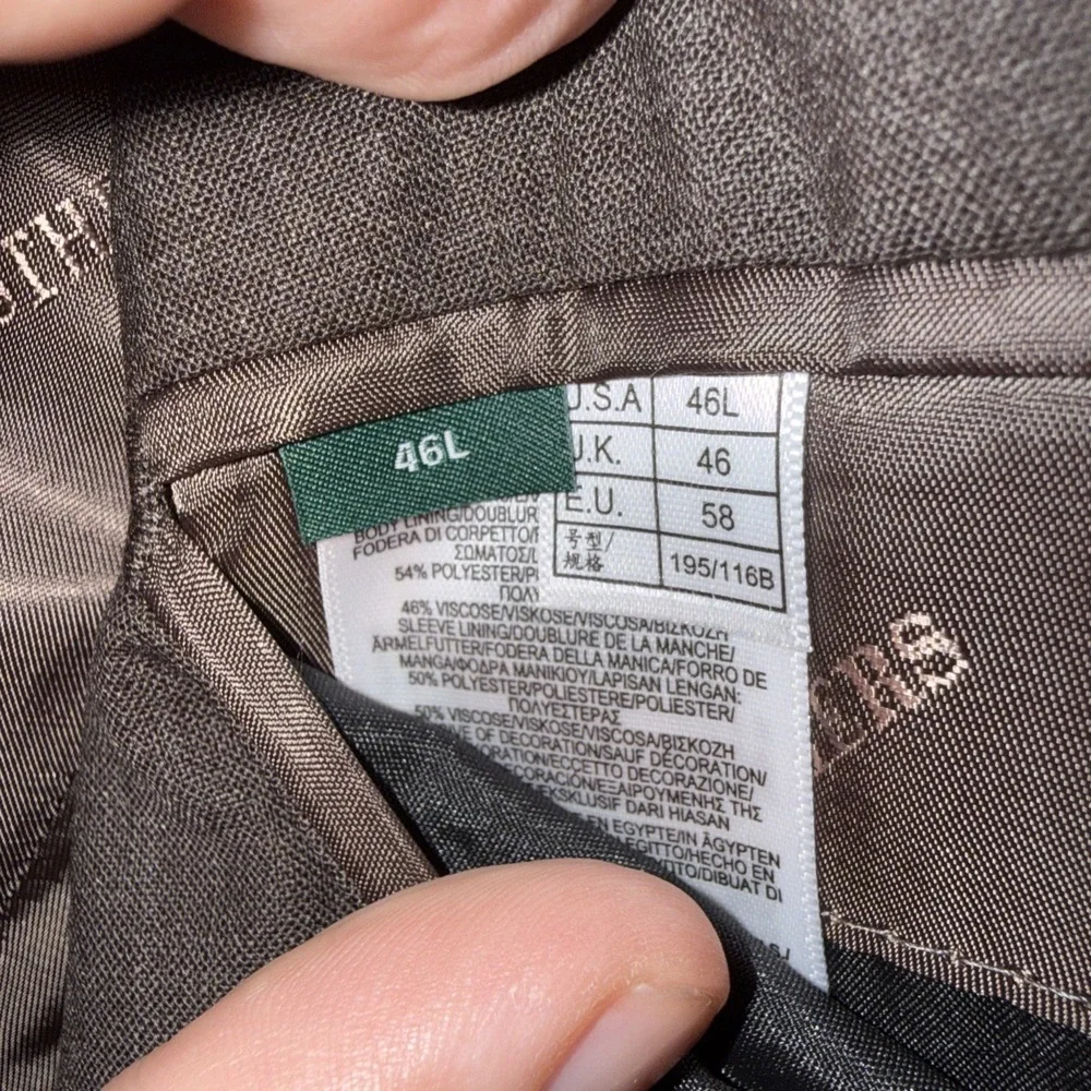 Brooks Brothers B By Brooks Brothers Blazer Mens 46L Brown Sport Coat Wool